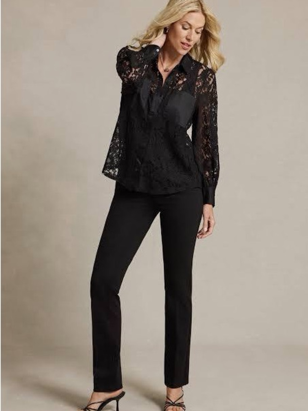 NYDJ Black Dress Pants Women 16W Lift Tuck Straight Leg